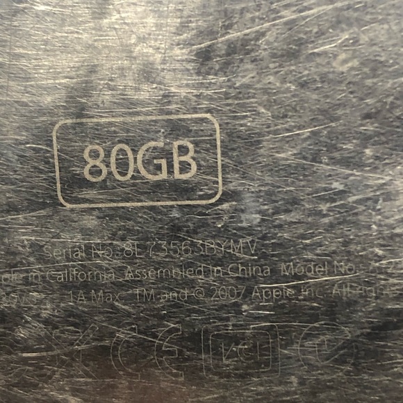 Apple iPod Classic 6th Generation 80GB A1238 Black - Picture 7 of 8